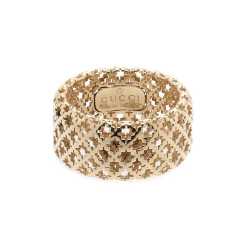 gucci diamantissima gold ring|Gucci 18k white gold ring.